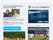 Tablet Screenshot of angriffsfussball2.fussballtraining24.de