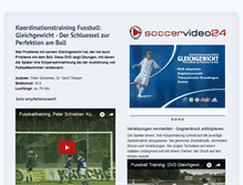 Tablet Screenshot of gleichgewicht.fussballtraining24.de